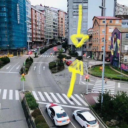 Ferienwohnung Piso Amplio En Vigo Con Parking Exterior foto